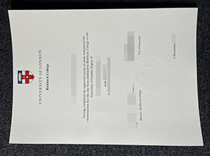 University of London Birkbeck College diploma copy