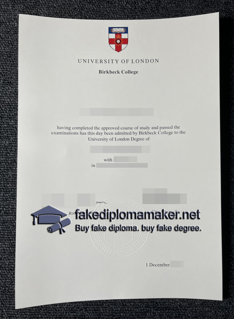 University of London Birkbeck College diploma