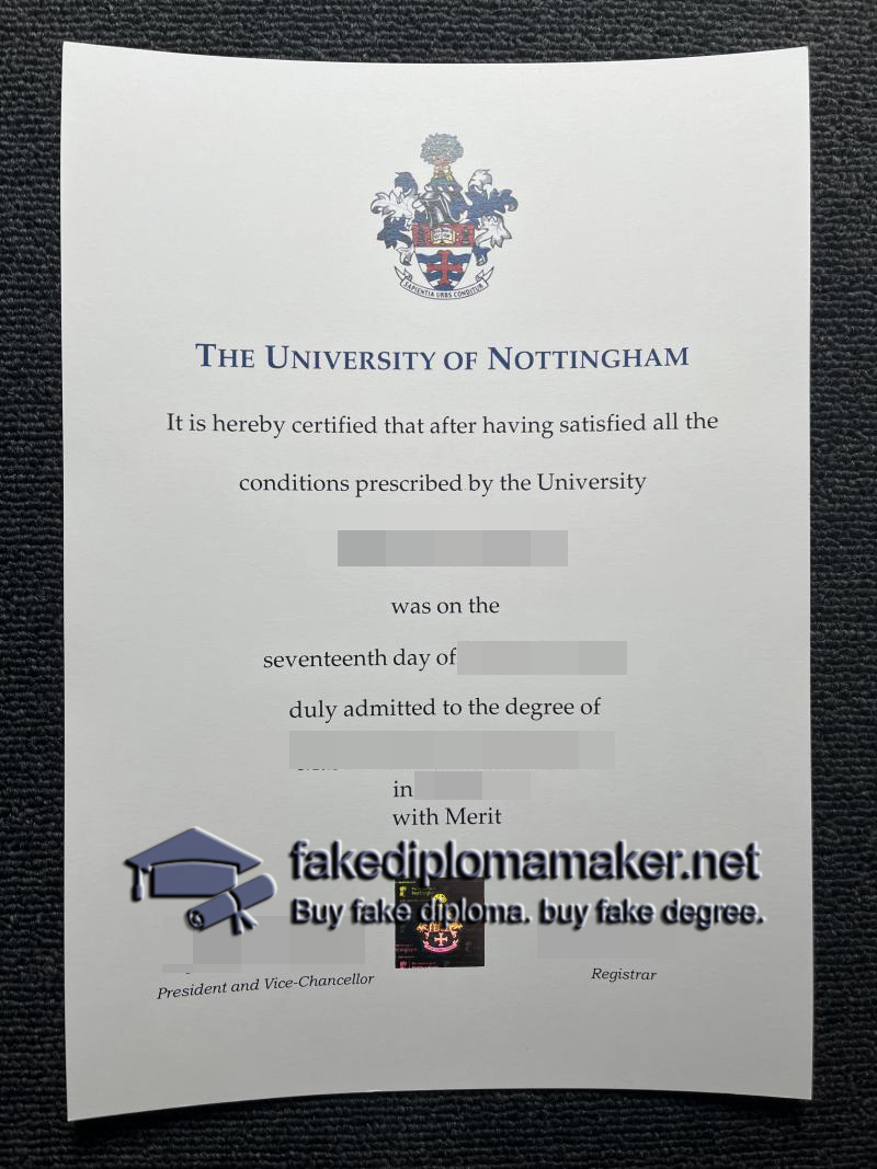 University of Nottingham degree