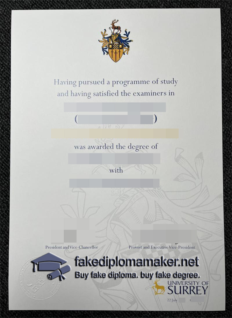 University of Surrey diploma