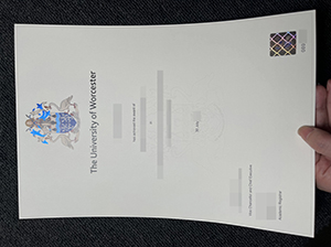 University of Worcester diploma copy