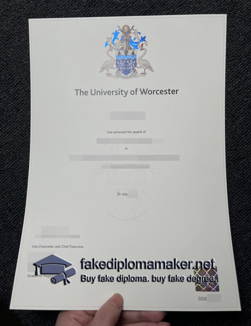 University of Worcester diploma