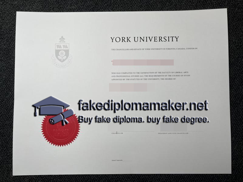 York University diploma