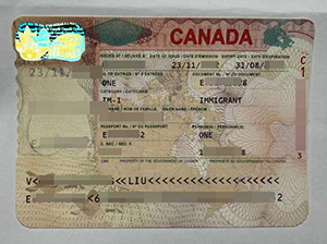 Canada VISA copy