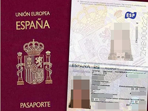 Spanish passport copy