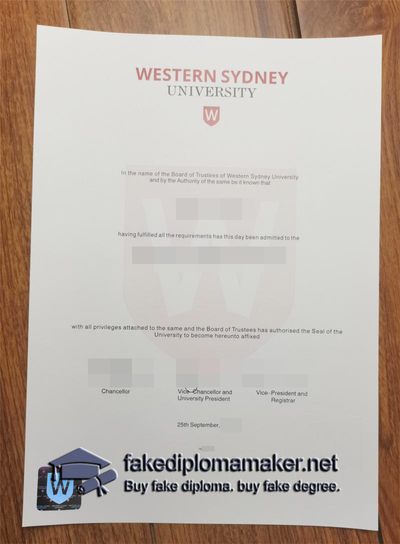 Western Sydney University degree