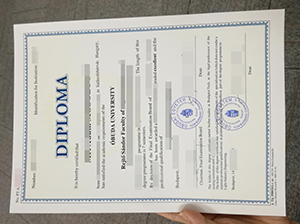 Óbuda University diploma copy