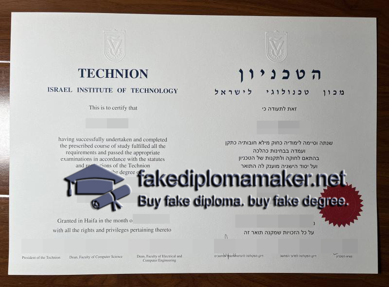 Technion Israel Institute of Technology degree