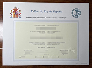 UIC Barcelona diploma copy