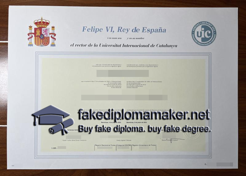 UIC Barcelona diploma