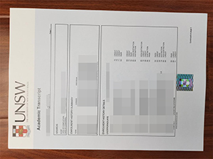 UNSW academic transcript copy