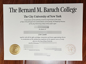 Baruch College diploma copy