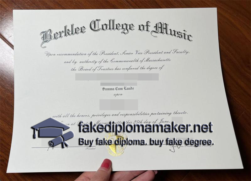 Berklee College of Music degree