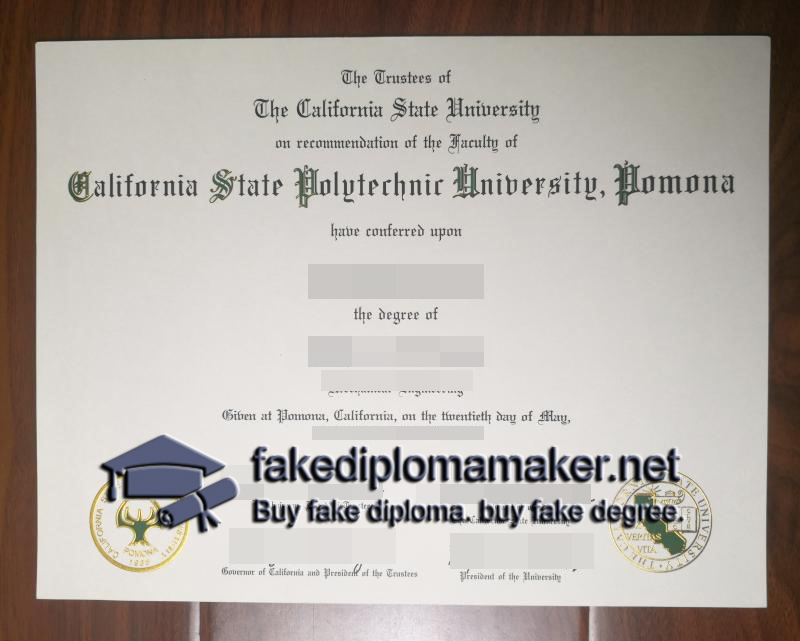 Cal Poly Pomona diploma