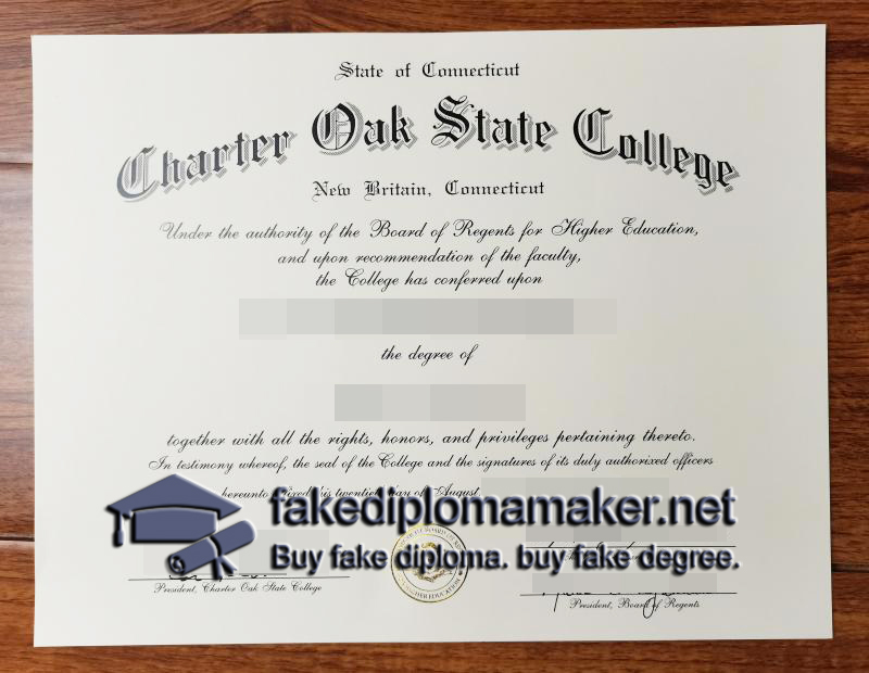 Charter Oak State College diploma