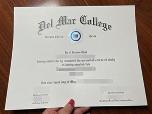 Del Mar College diploma copy