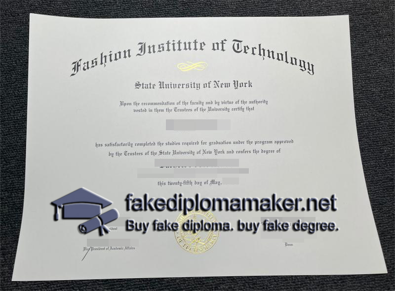 Fashion Institute of Technology diploma