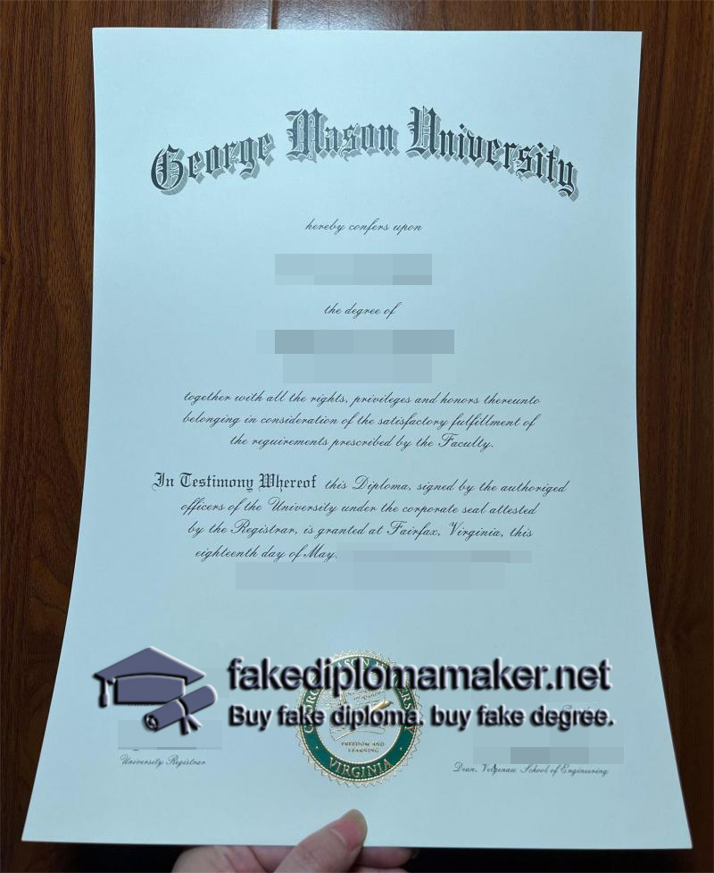 George Mason University diploma