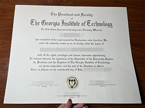 Georgia Tech diploma copy