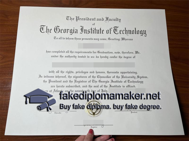 Georgia Tech diploma