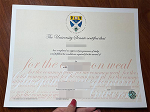 Glasgow Caledonian University degree copy