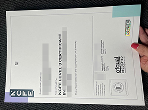 NCFE certificate copy