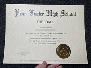 Penn Foster High School diploma copy