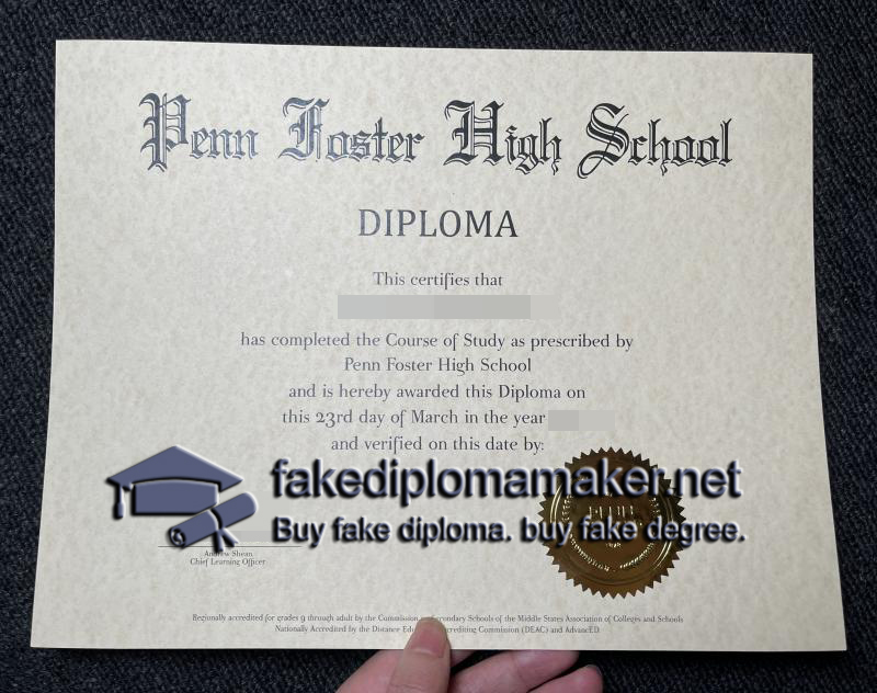 Penn Foster High School diploma