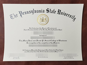 Penn State diploma copy