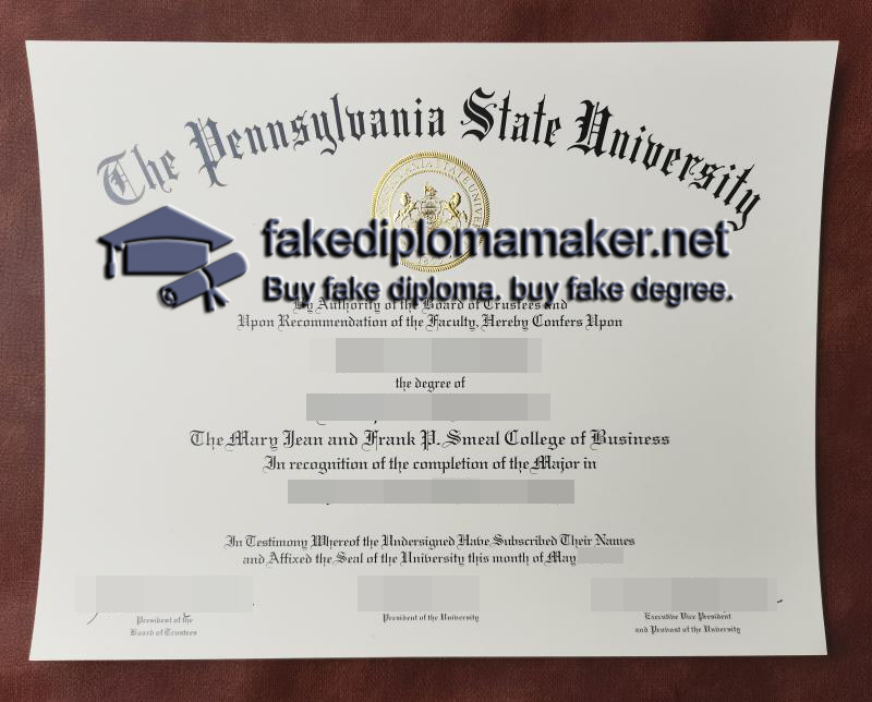 Penn State diploma