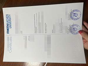 RWTH Aachen University Certificate copy