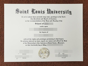 Saint Louis University diploma copy