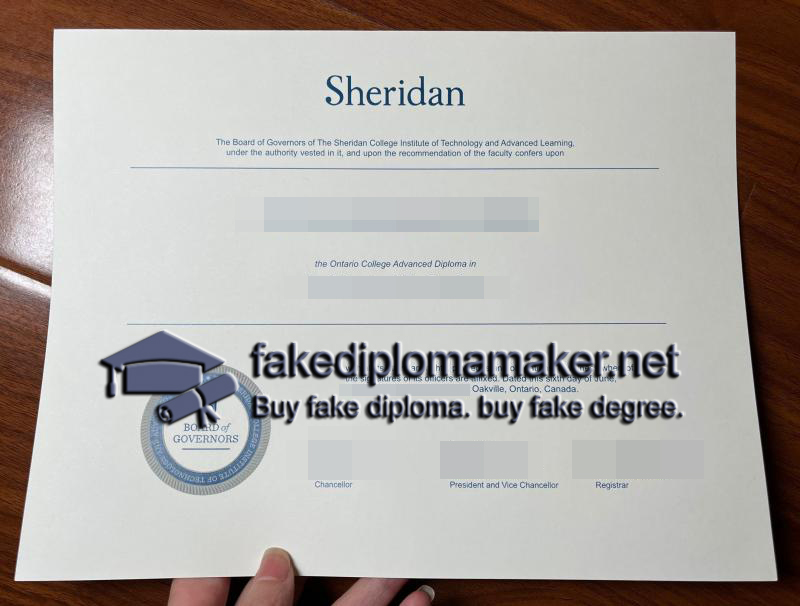 Sheridan College diploma