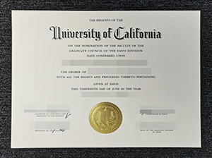 UC davis diploma copy