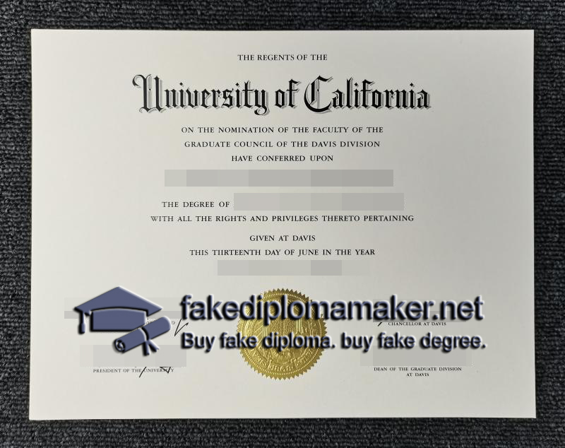 UC davis diploma