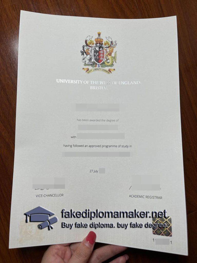 How to obtain a fake UWE Bristol top up degree certificate?