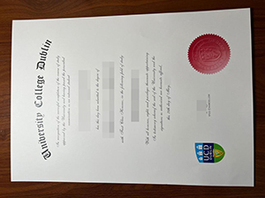 University College Dublin diploma copy