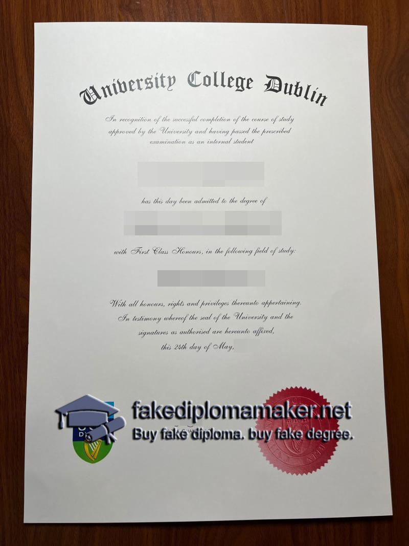 University College Dublin diploma