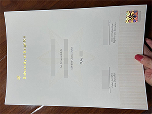 University of Brighton diploma copy