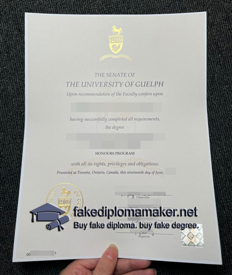 University of Guelph diploma