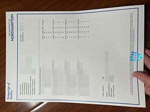 University of Northampton transcript copy