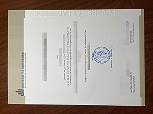 University of Paderborn diploma copy