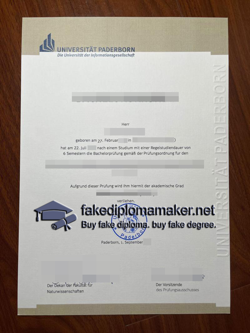 University of Paderborn diploma