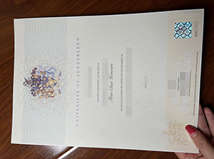 University of Sunderland diploma copy