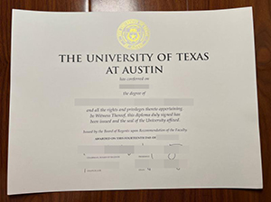 University of Texas at Austin diploma copy