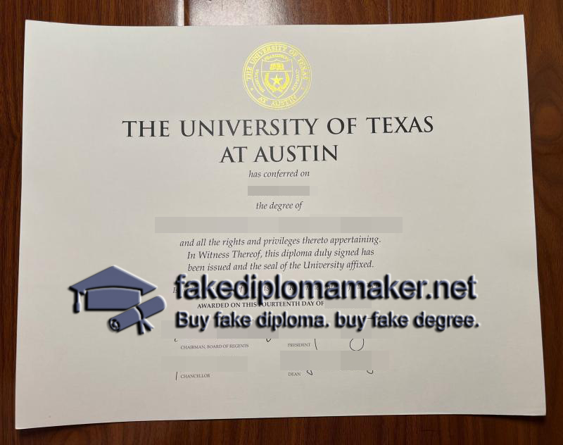 University of Texas at Austin diploma