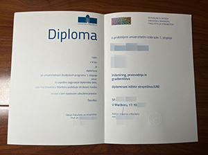 Univerza V Mariboru diploma copy