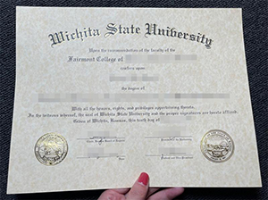 Wichita State University diploma copy