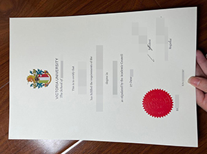 fake Victoria University diploma copy