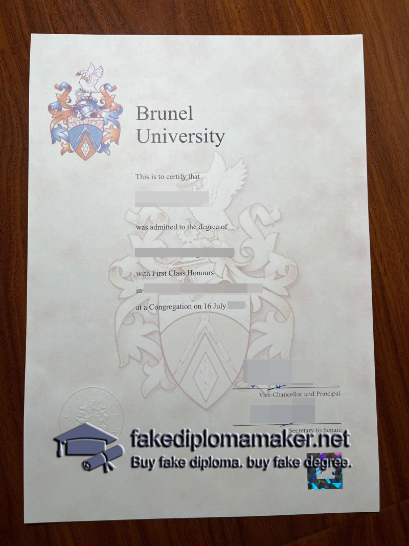 Brunel University diploma